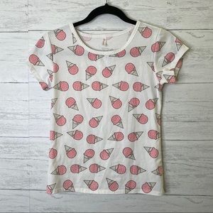 🌈 chianna ice cream print t shirt